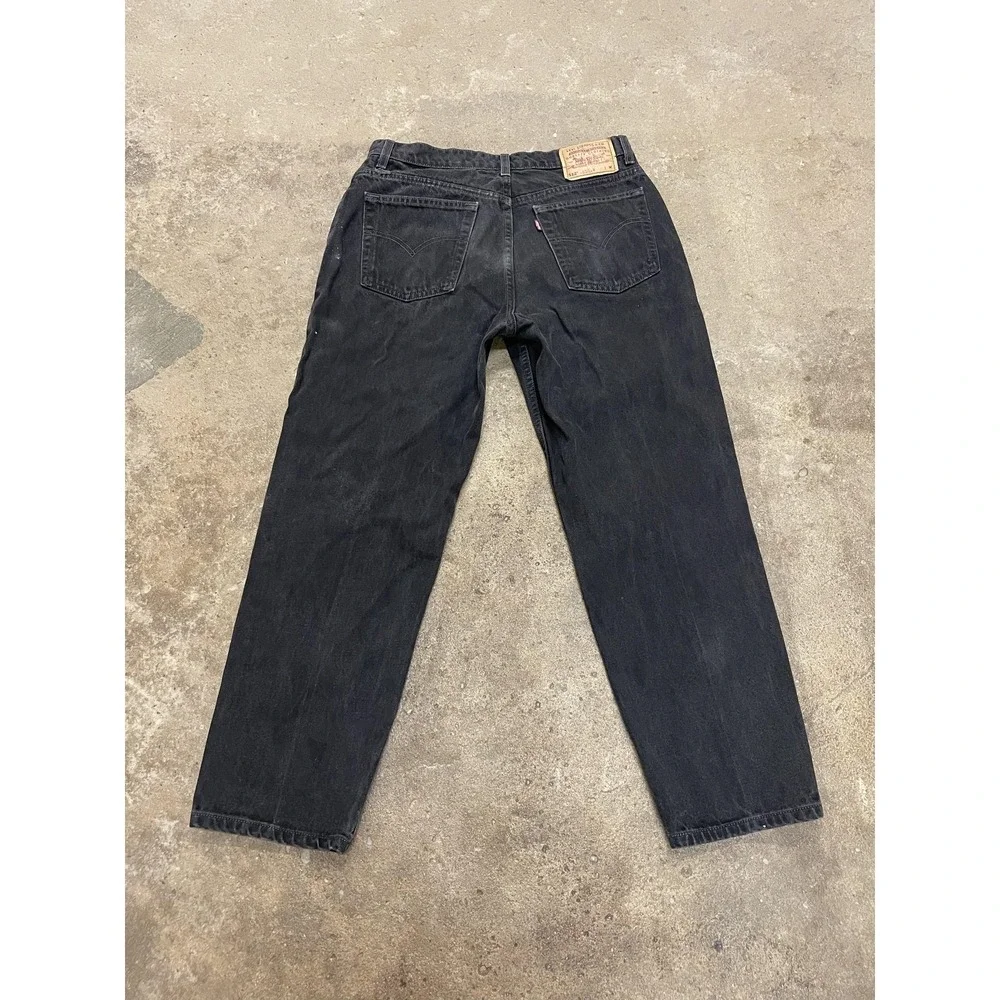 Levis 512 Jeans Womens 14 Petite Black Charcoal Wash Slim Fit Straight Leg Denim